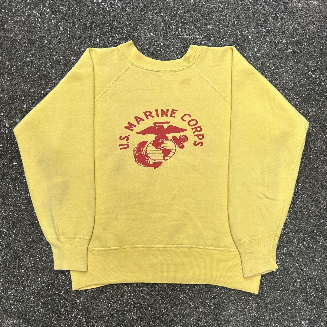 売上実績NO.1 Sweatshirt USMC 60s 50s Military Original Vintage トップス