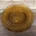 11 Vtg amber glass plates 6 x 8” salad & 5 x 6” dessert Indiana depression