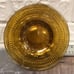 11 Vtg amber glass plates 6 x 8” salad & 5 x 6” dessert Indiana depression