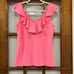 Lilly Pulitzer Alessa V-Neck Ruffle Tank Top Size S