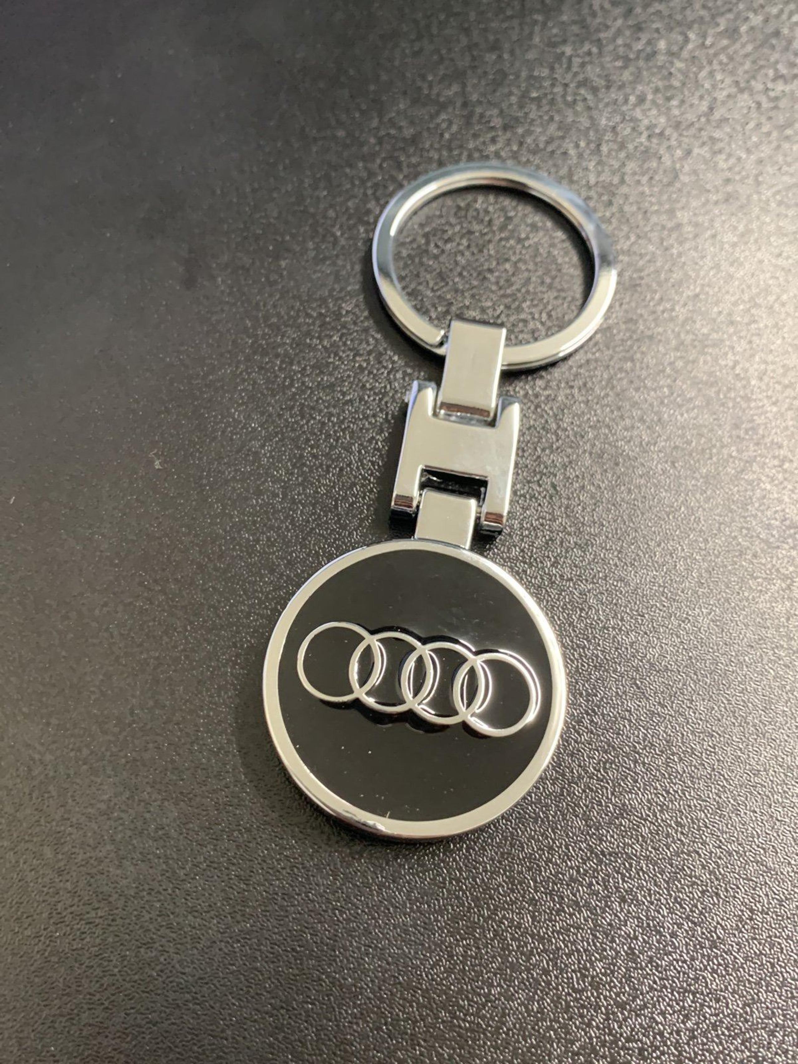 Audi black keychain