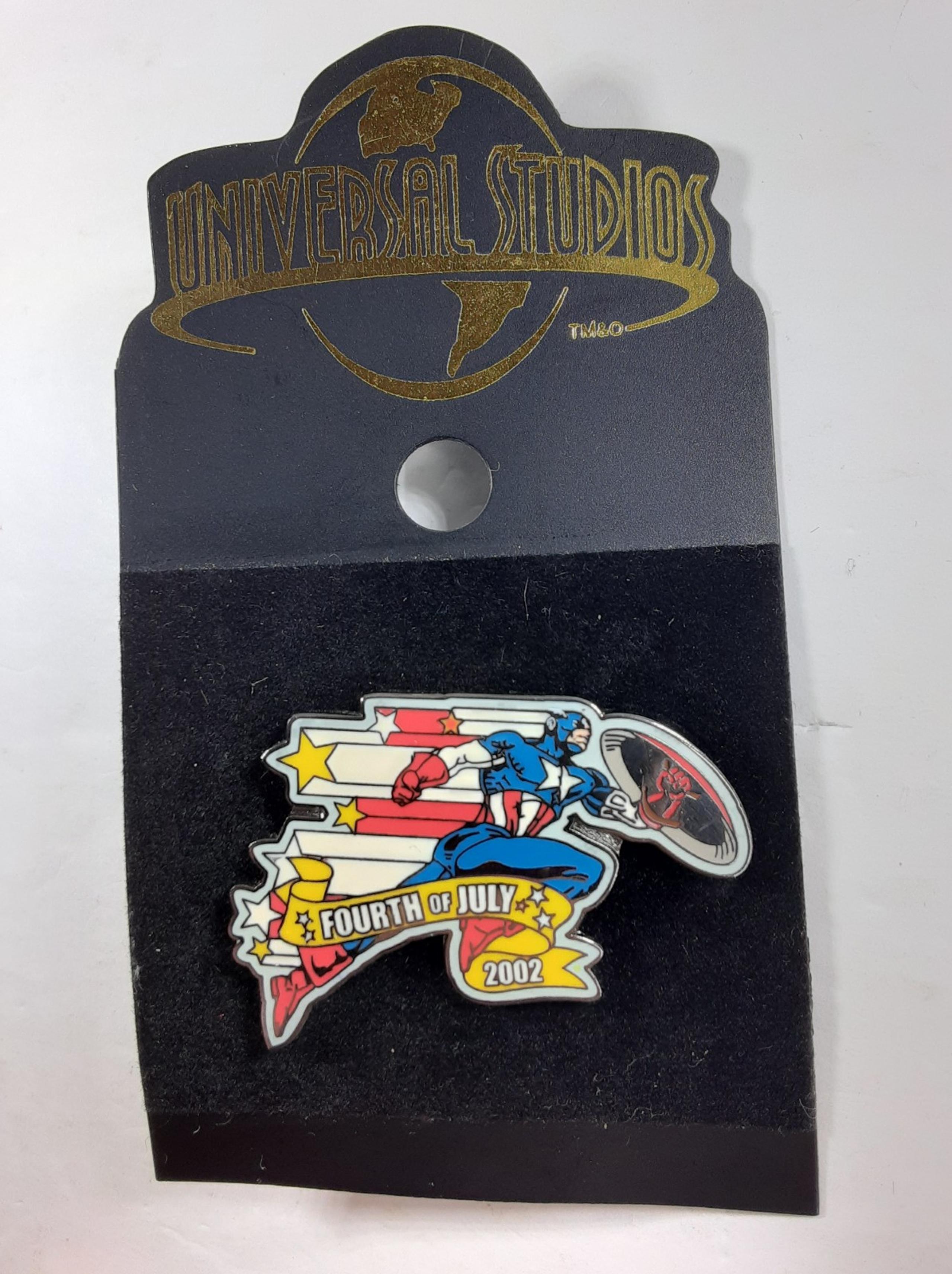 Universal Studios Captain America American 4th of July Marvel Pin