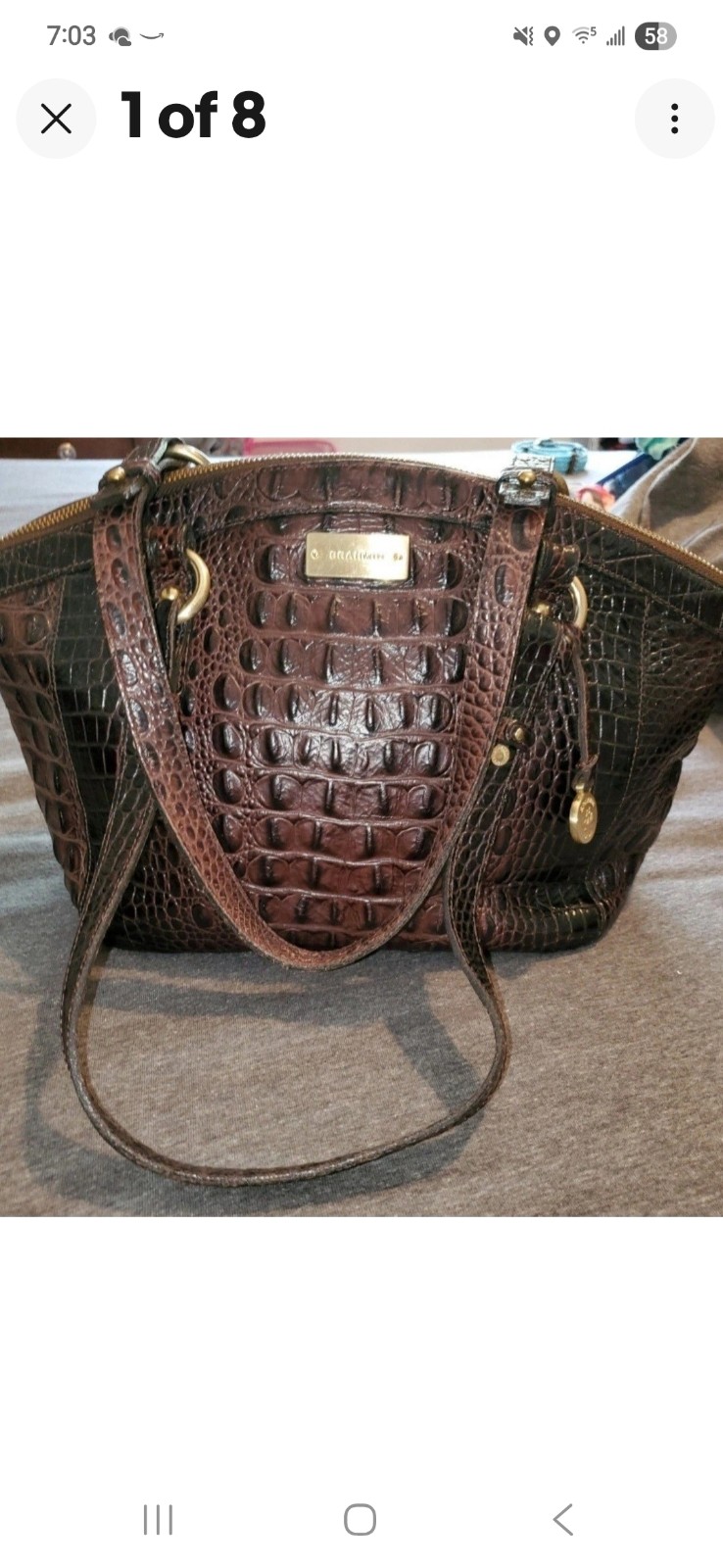 EUC BRAHMIN SHOULDER HANDBAG