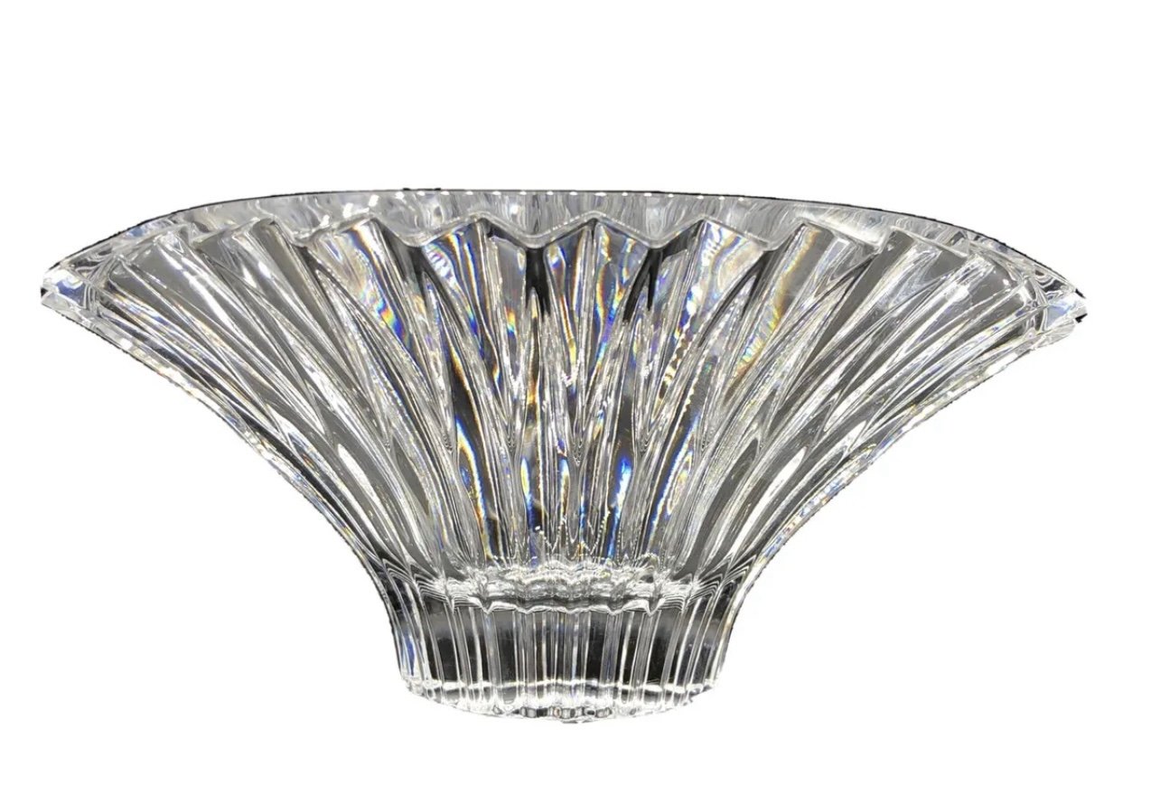 Rare! ROGASKA Crystal Bowl Made In Slovenia. An outstanding beautiful bowl.