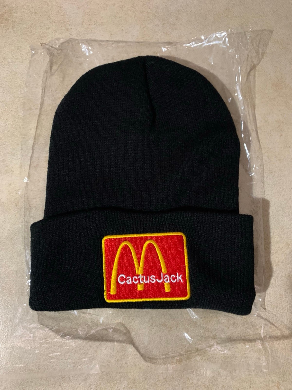 Travis Scott x McDonald’s Cj Arches Beanie (BLACK)