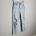 LEVI'S • Light Wash Wedgie Fit Raw Hem Distressed Ankle Jeans Sz 27