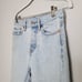 LEVI'S • Light Wash Wedgie Fit Raw Hem Distressed Ankle Jeans Sz 27