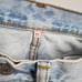 LEVI'S • Light Wash Wedgie Fit Raw Hem Distressed Ankle Jeans Sz 27