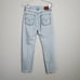 LEVI'S • Light Wash Wedgie Fit Raw Hem Distressed Ankle Jeans Sz 27