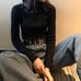 Women Long Sleeve Off Shoulder Slash Neck V-neck Pullover Sweater