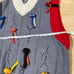 YanYan Knits NWOT Frosty Oversize 100% Merino Wool Vest Knot Detail Size M