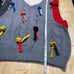 YanYan Knits NWOT Frosty Oversize 100% Merino Wool Vest Knot Detail Size M