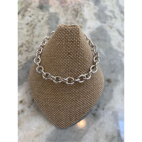 .925 Cable Link Sterling Silver Bracelet