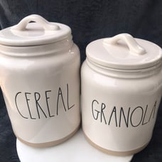 Rae Dunn CEREAL & GRANOLA Canisters Set