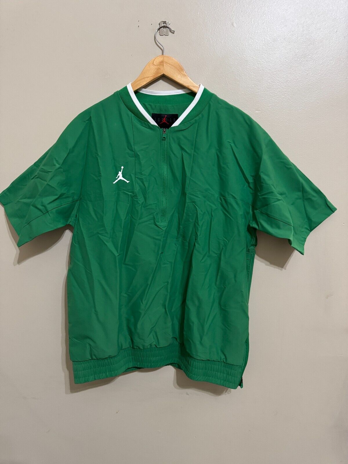 Nike Jordan Team Lightweight SS Football Coach Jacket Mens L Green CV5858-377