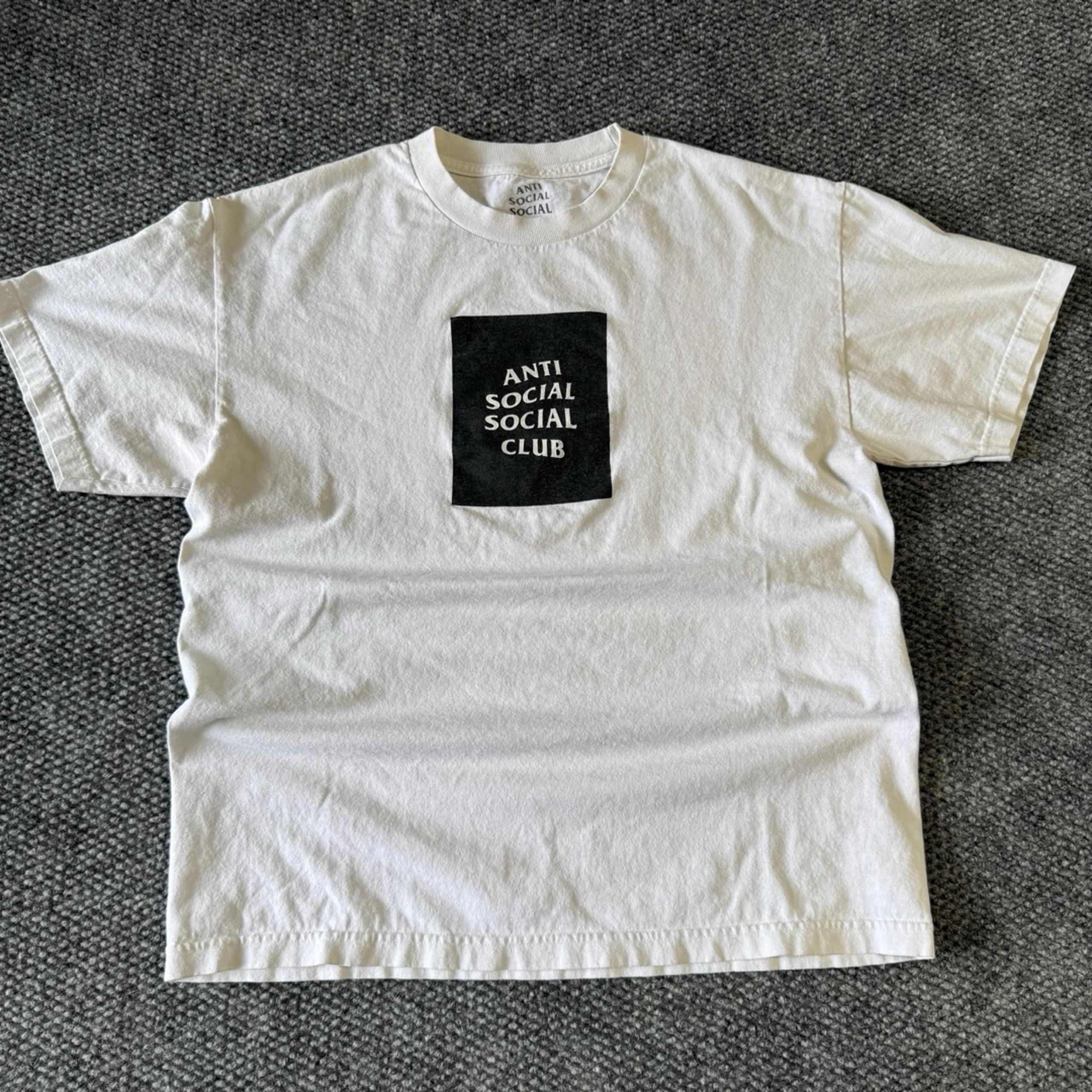 Anti Social Social Club ASSC Box Logo White T-Shirt Men's Large