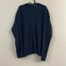 y2k blue ribbed chunky knit sweater