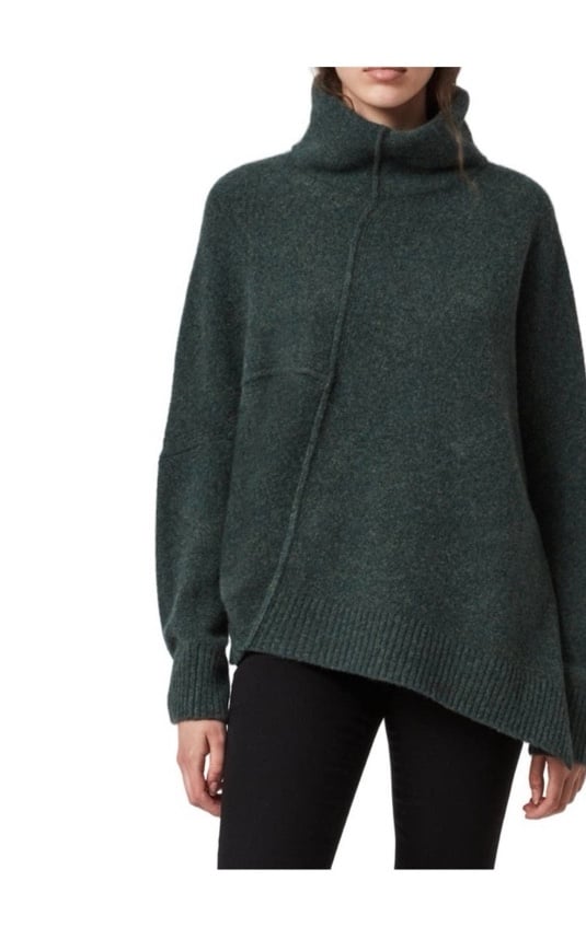 All Saints NEW Lock Mock Neck Sweater AllSaints