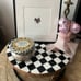 Mackenzie Child’s Courtley Check Tiered Wood Tray Dupe