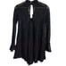 Free People Like New Tell Tale Lace Tunic Black Sexy Festival Coachella Size M