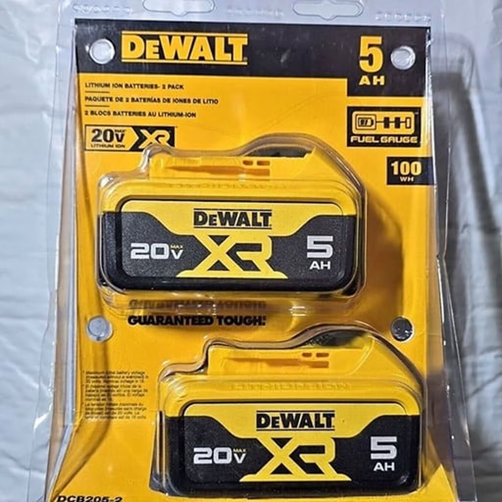 DEWALT DCB205 20V 20 Volt MAX Lithium Ion 5.0 AH Battery Packs