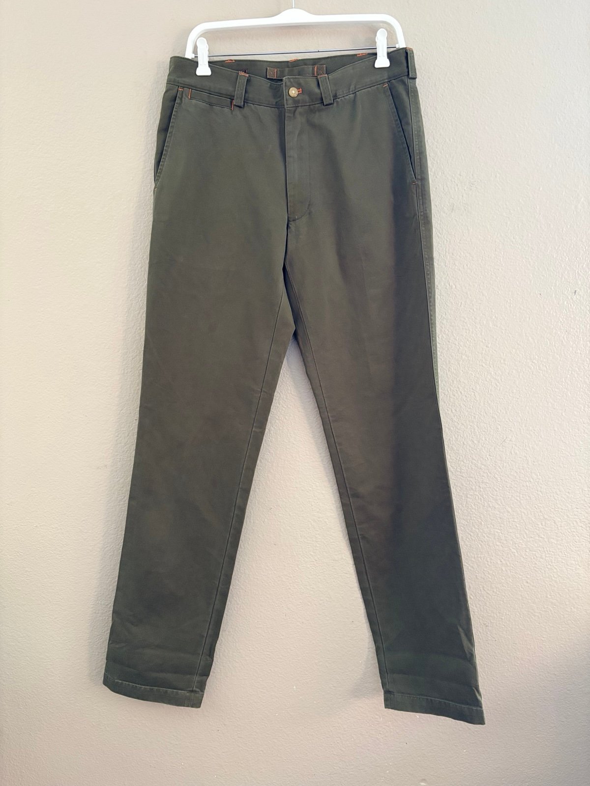 J McLaughlin Men's Olive Green Chino Pants Size 32