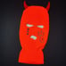 Cry Evil Devil Orange Ski Mask Balaclava