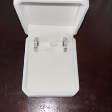 Silver hoop earrings