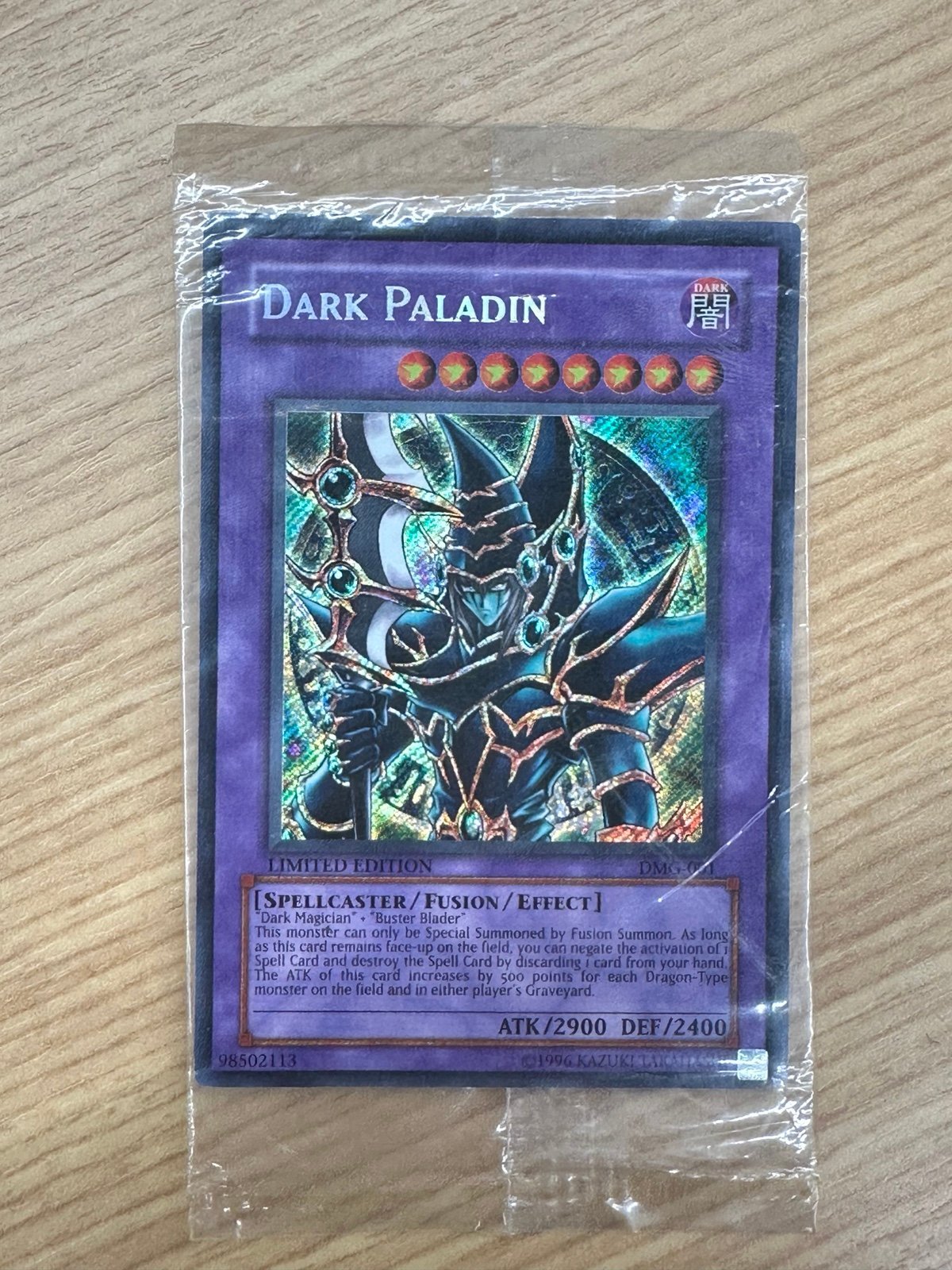 Yu-Gi-Oh! Dark Paladin By Konami Duel Masters Guide Promo Limited Edition Sealed