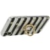 Kate Spade NY Universal Cell Phone Ring Stand Black White Stripes w/ Spade Gold