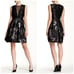 Carmen Marc Valvo Mesh Insert Brocade Cocktail Women's Dress Sz 4 NWT 680 D1