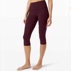 NWT Lululemon Align High Rise Crop 17 Cassis size 4