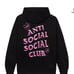 Anti social social club zip up hoodie
