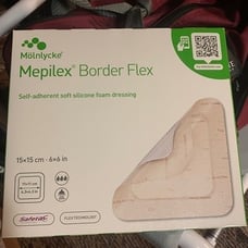 Mepilex Border Flex Self-Adherent Dressing 6 x6 (5 Count) 595400 by Molnlycke