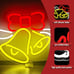 New Christmas Neon Sign, Bell Shape LED Light for Bedroom & Party Decor