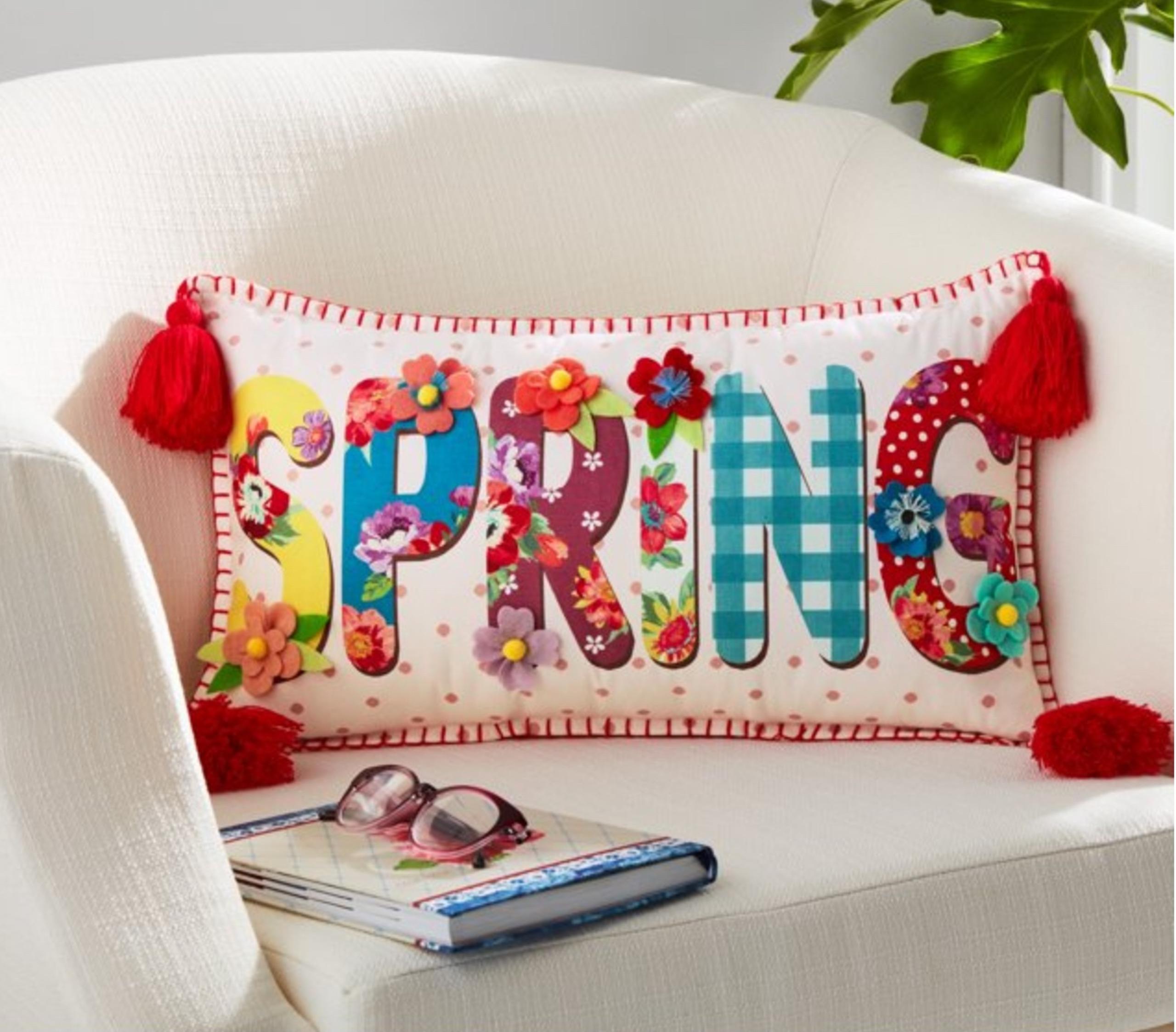 Pioneer Woman Spring Pillow