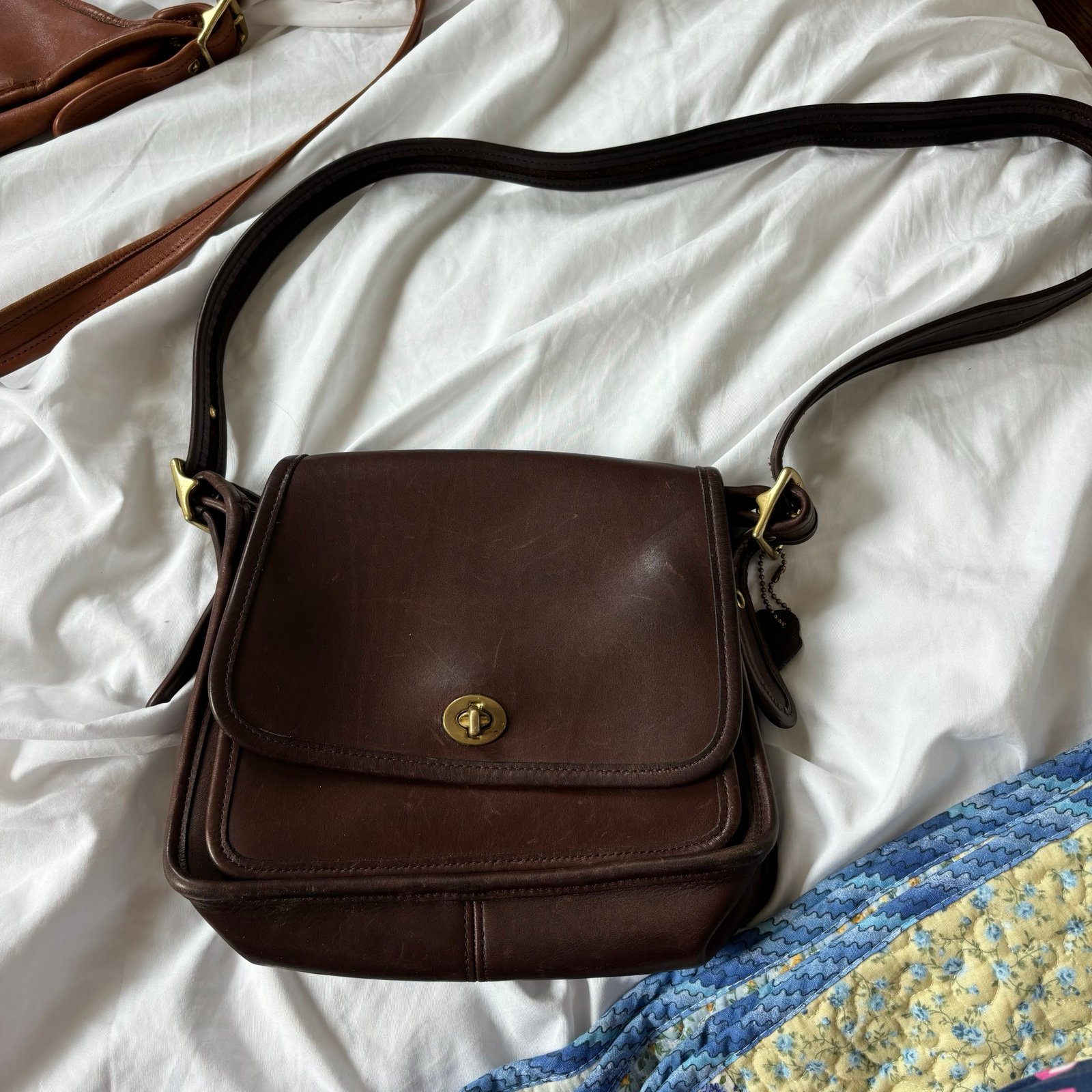 Vintage brown coach legacy rambler bag