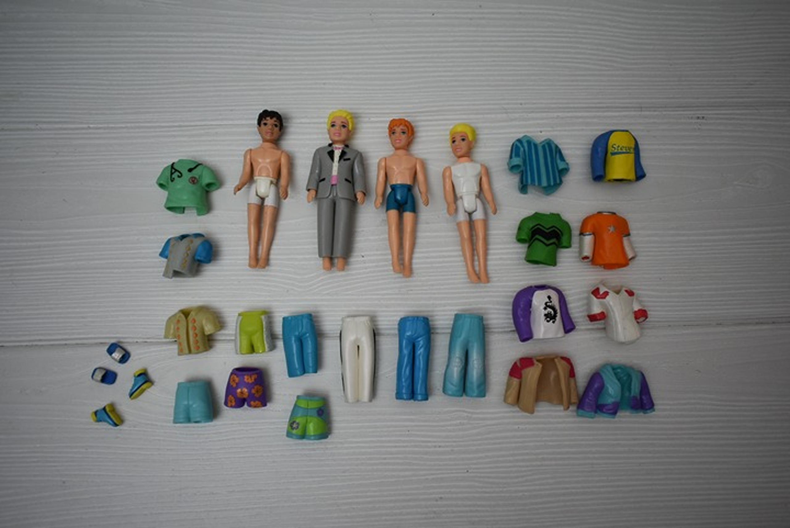 Polly Pocket Lot All Boys Dolls Clothes