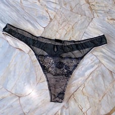 Sexy Little things Gorgeous Thong Embellished Lace Panty Small