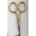 Vintage Gold Tone Safety Scissors Ideal For Sewing & Crafts Projects