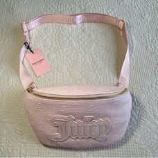 JUICY COUTURE NWT Powder Blush Upgrade U Fanny Bag Sz 11.5” x 6”