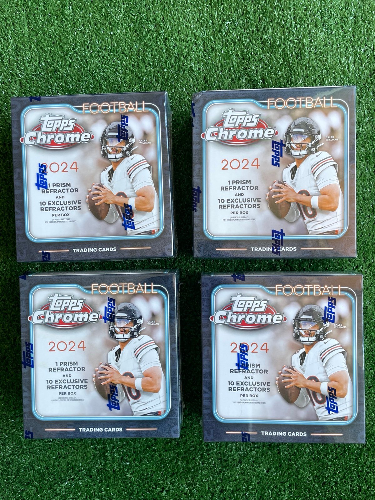 2024 Topps Chrome NFL Mega Box Factory Sealed (4)