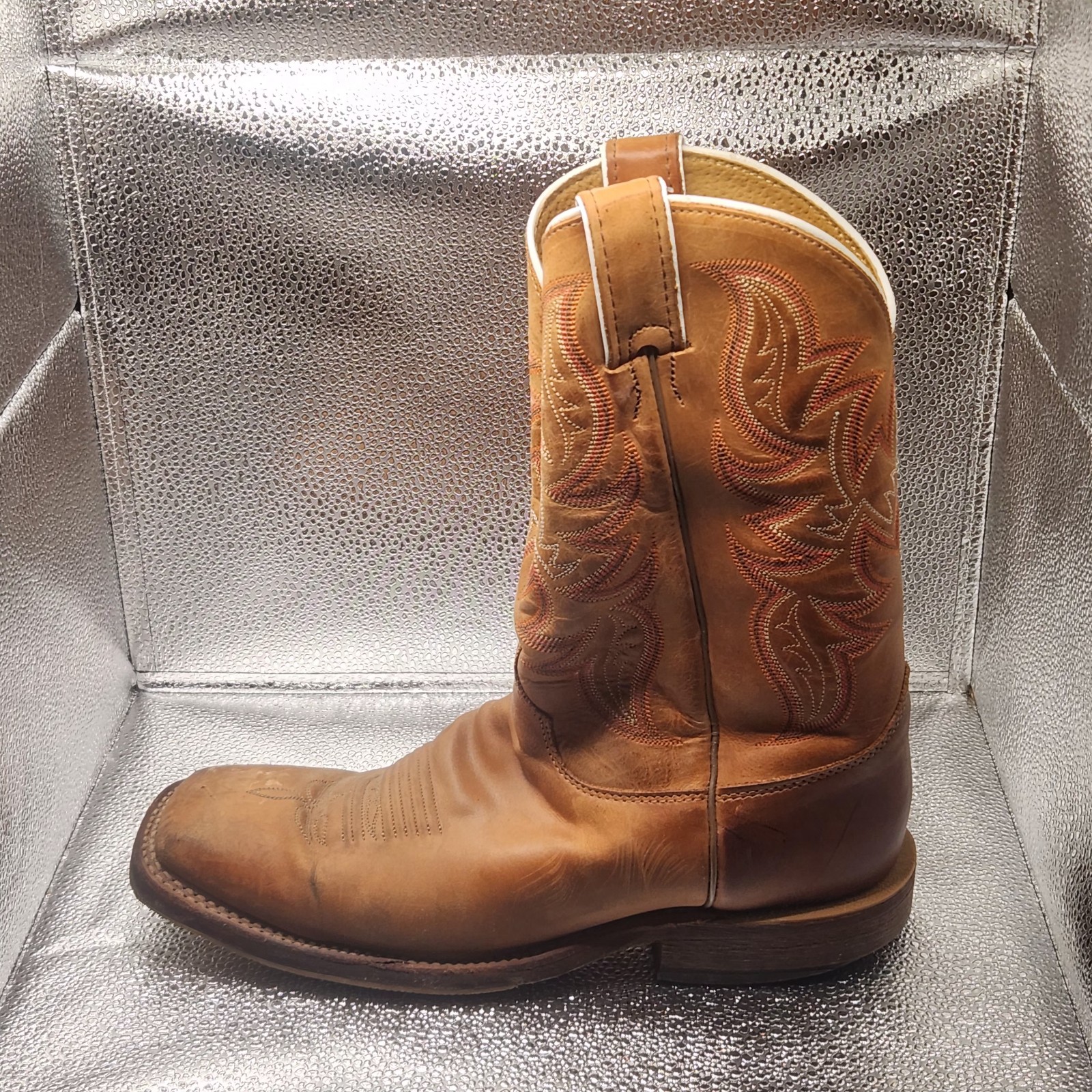 Justin Bent Rail BR735 cowboy boot USA Made Mens Size 9.5 D