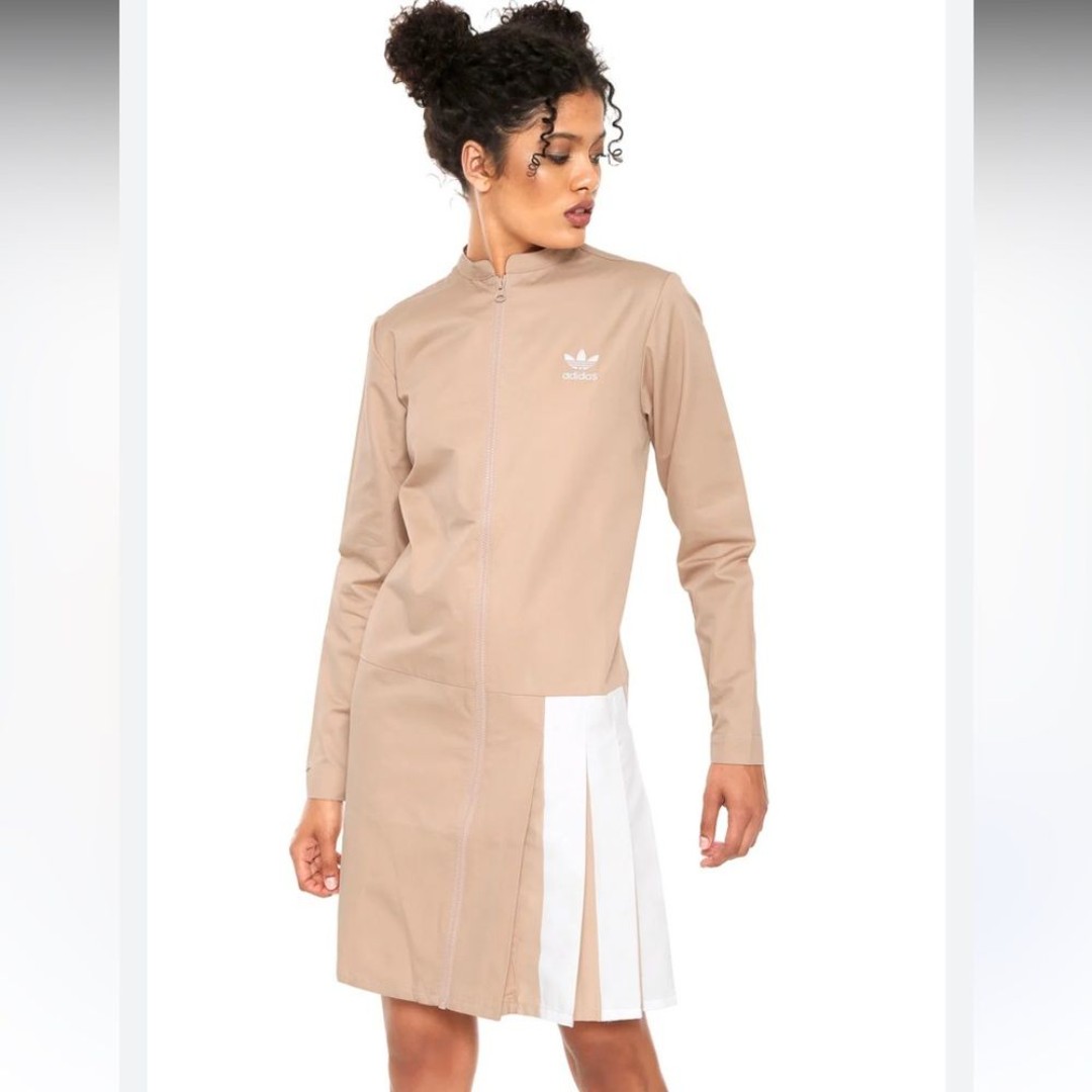 Adidas Originals Dress coat zippered pleated