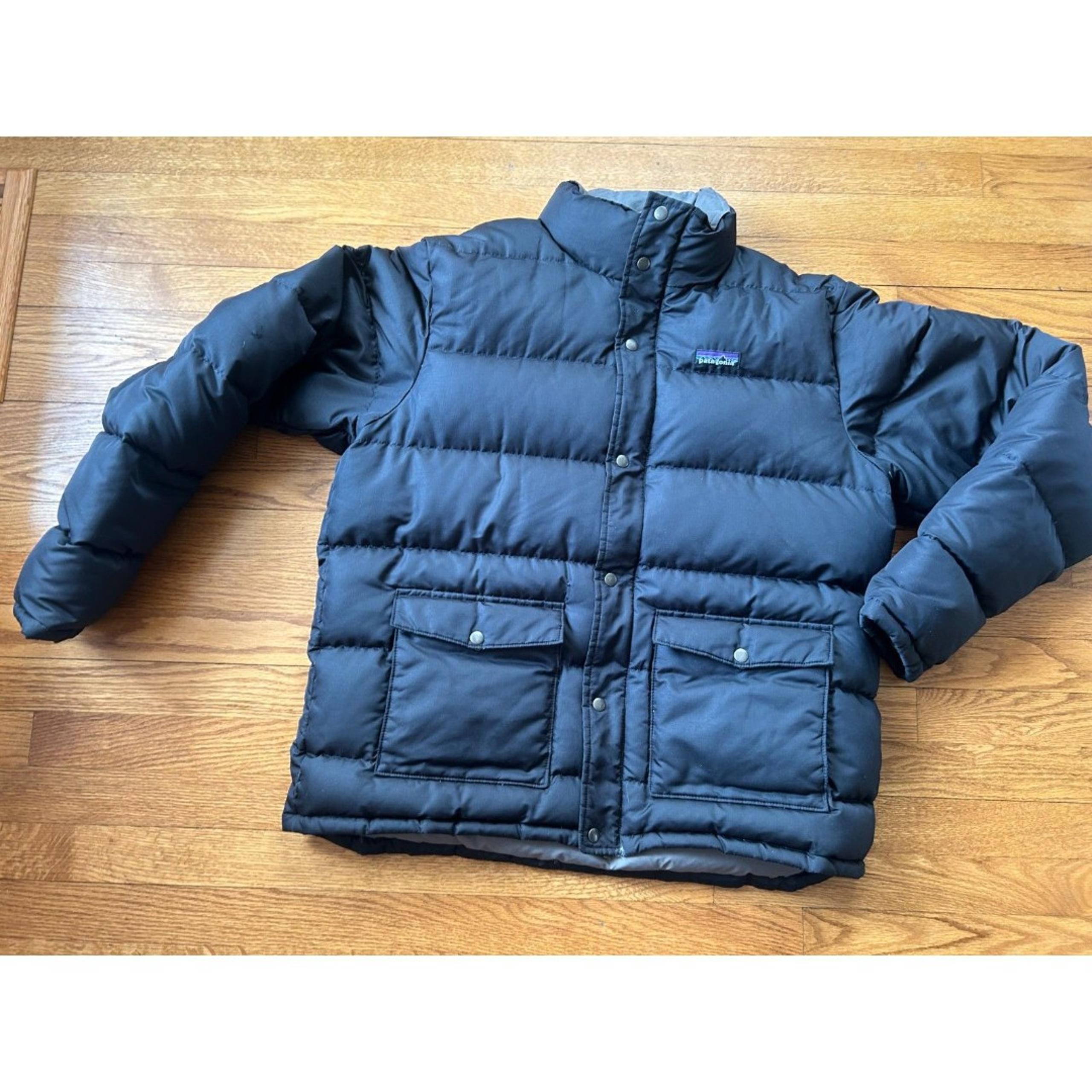 Patagonia Vintage Men's Black Puffer Goose Down Jacket Size Large Slingshot