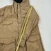 Vintage Eddie Bauer Coat Size Large Tan Zip Up Lined Parka Chore Coat Outdoors