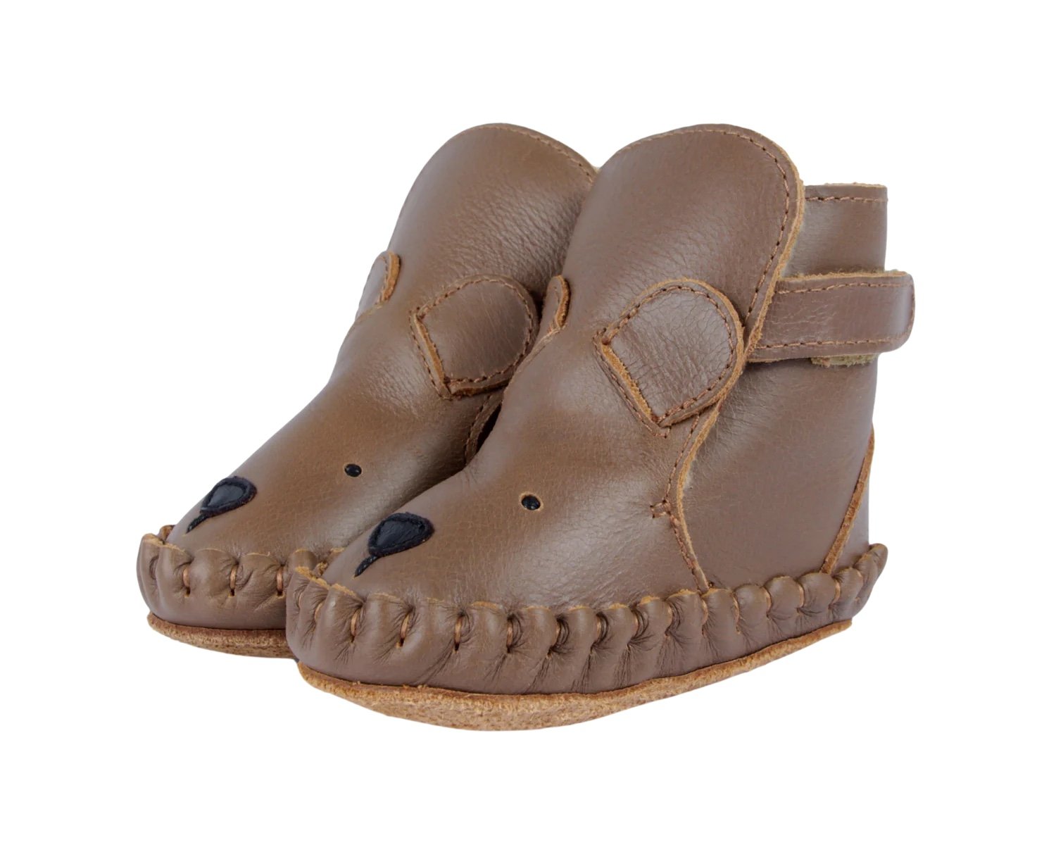 NWT Donsje Amsterdam Kapi Classic Booties | Bear | Cognac Leather Size 24-30M