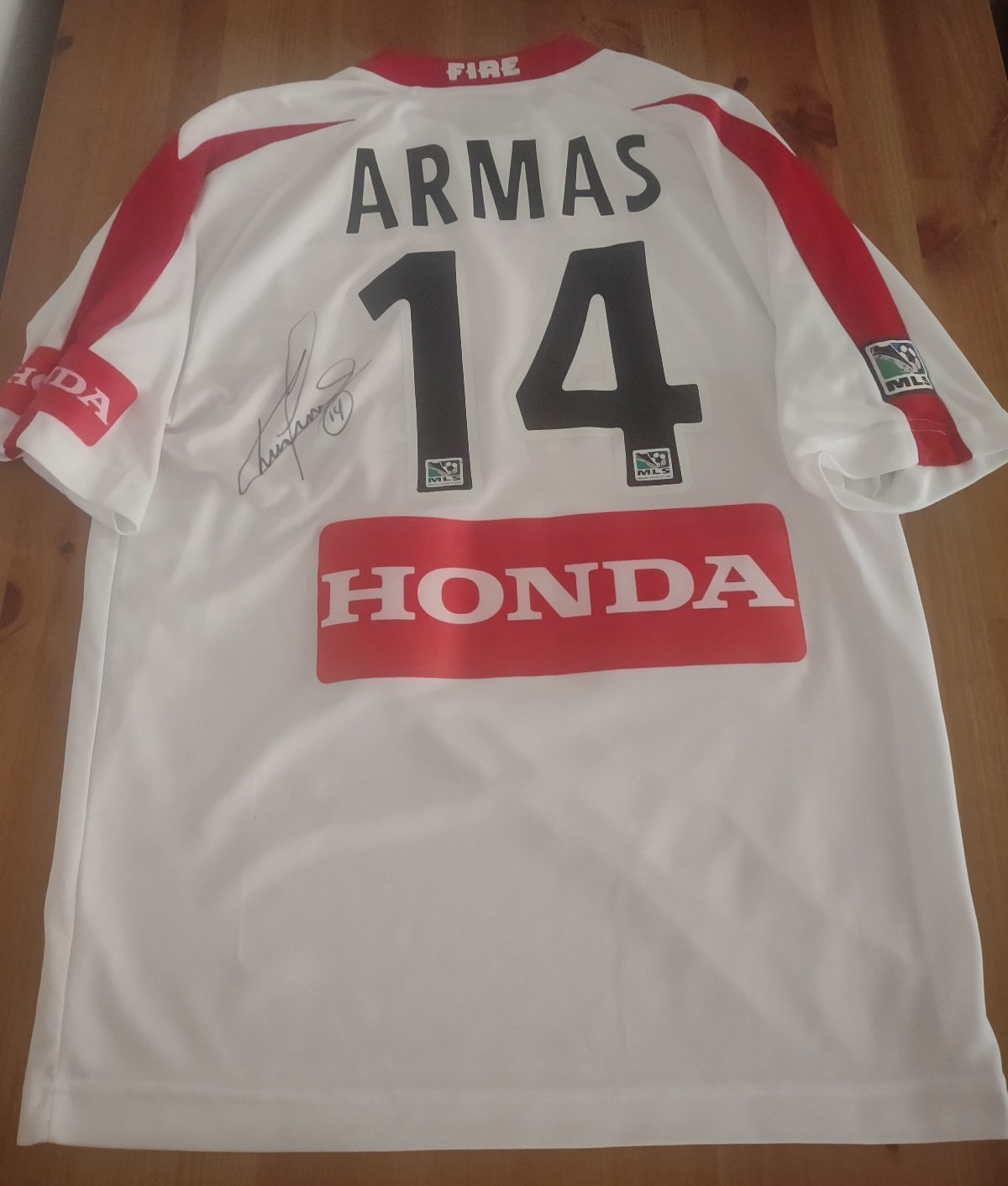 Y2K Chris Armas Chicago Fire Authentic 03 Signed Away Jersey