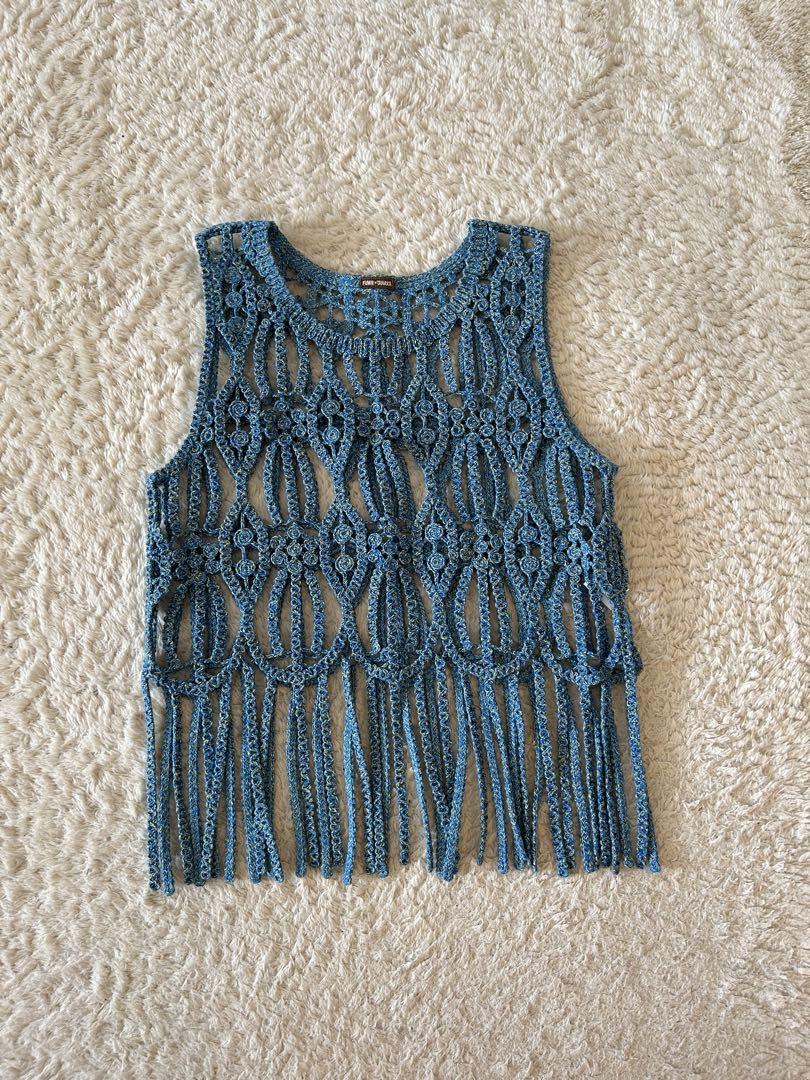 福袋 セール Fumiet Tanaka Code Fringe Tank 2024ss トップス