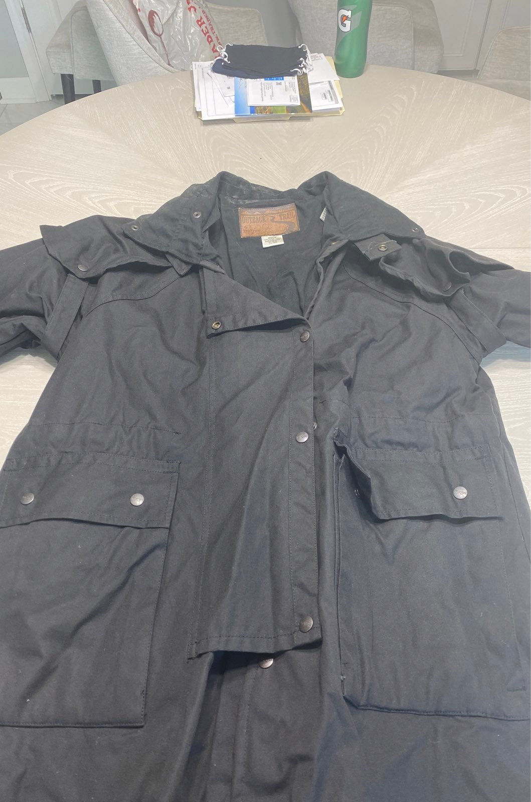 Outback trail trench coat by FoxFire Size M Color Black